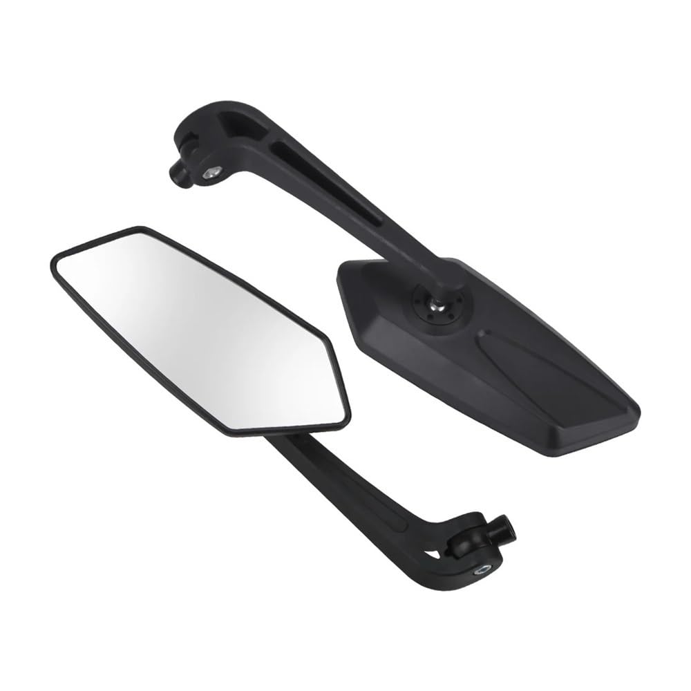 Retrovisor para motocicleta ajustable negro compatible con Cafe Racer universales 8