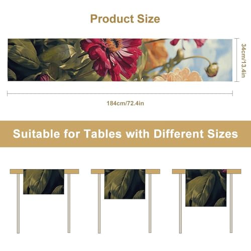 Chemin de table en lin lavable pour protéger et décorer votre table - 3