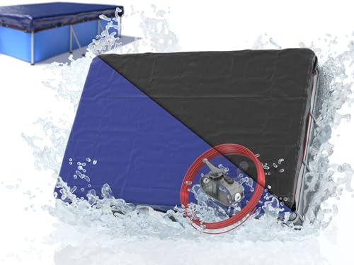 Planenfux® Telo Copri Piscina Fuori Terra 4x2 | Telo Per Piscina 2-in-1 in PE 200g/m² | Telo Copripiscina 400x200 Resistente ai raggi UV per estate e inverno | Copertura Invernale Piscina | 460x260 cm
