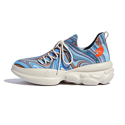 UIN Women's Chunky Fashion Sneakers Walking Casual Comfortable Art Painted Travel Designer Dad Shoes Ronda