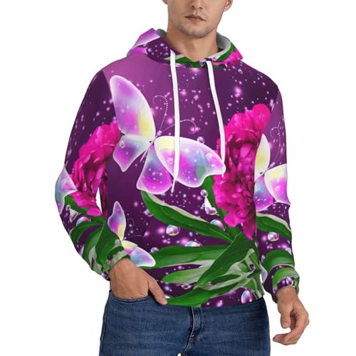 Sweat à capuche violet de salle de sport EdWal pour homme actif en polyester