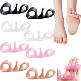 vhand Bodyfeet Aligners Kit, Body Feet Alignment Kit, Orthopedic Bunion Corrector Gel, Leg Type Toe Ring, Toe Correction, Toe Rubber Ring(All 4pcs)