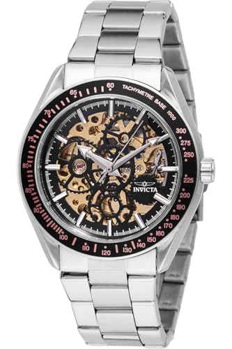 INVICTA Objet D Art 49500 Reloj para Hombre - Impermeable - Analógico - Movimiento Automático - Acero Inoxidable con Esfera Plata - 43mm