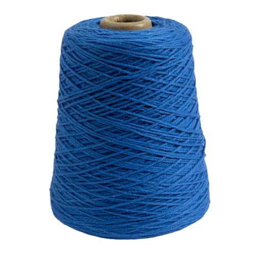 Image of Knit Picks Dishie Blue Worsted Weight 100% Cotton Yarn Cone - 14 oz (True Blue)