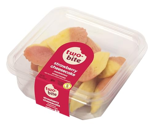 two-bite Strawberry Cheesecake Madeleines, 8 oz, Frozen