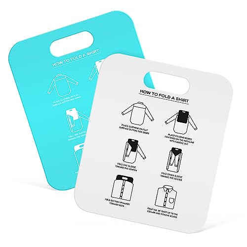 Alipis 2Pcs Clothes Folding Board T Shirt Folder for Adults Wrinkle Shirt Organizer for Home and for All Occasions