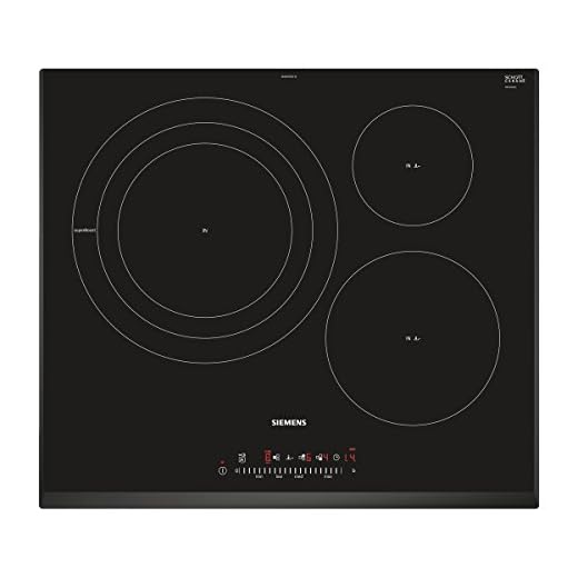 Siemens iQ300 Placa de Inducción, Negro, 60 cm