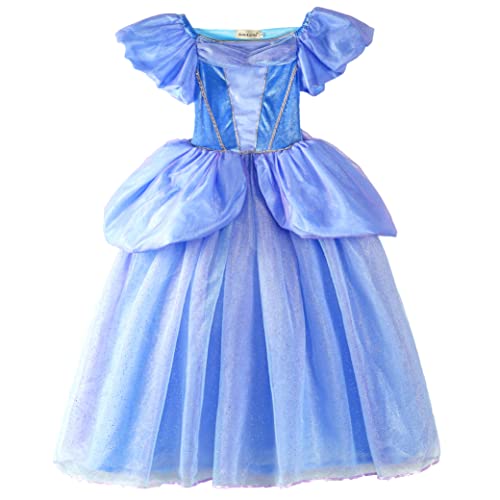 ELSA & ANNA® Princesa Disfraz Traje Parte Las Niñas Vestido (Girls Princess Fancy Dress) ES FBA CNDR2 (3 4 Años, ES CNDR2)