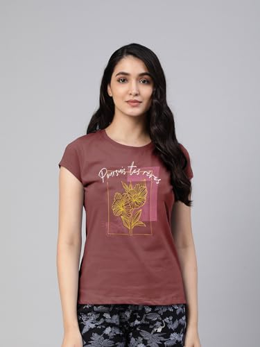 Image of Lyra Women's Cotton Regular Fit T-Shirt