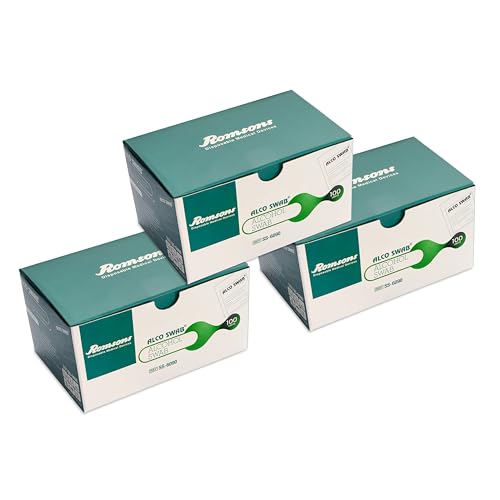 Image of Romsons Alco Swab Alcohol Guaze Antiseptic Prep sterile for disinfect cuts and scrapes (300 Pieces)