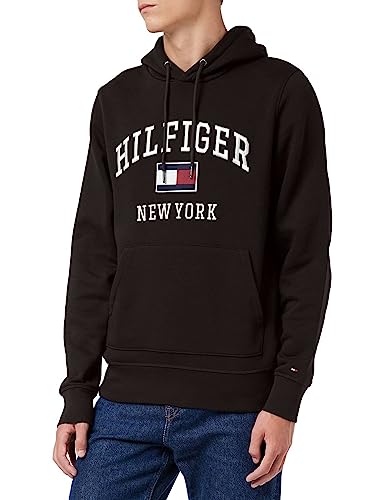 Tommy Hilfiger Herren Modern Varsity Hoody MW0MW28173 Hoodies, Schwarz...