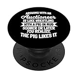 Auktionator Öffentlicher Verkauf Auktion Bieten Verkäufer PopSockets mit austauschbarem PopGrip