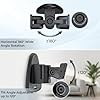 Upgraded Metal Speaker Wall Mount, Swivel & Tilt, Wall Speaker Mount for Small Speakers, Compatible with Samsung, Bose, JBL, Klipsch, Sony & Others, Wr Keyhole & Thread Hole, Hold up to 22lbs, 2 Pack