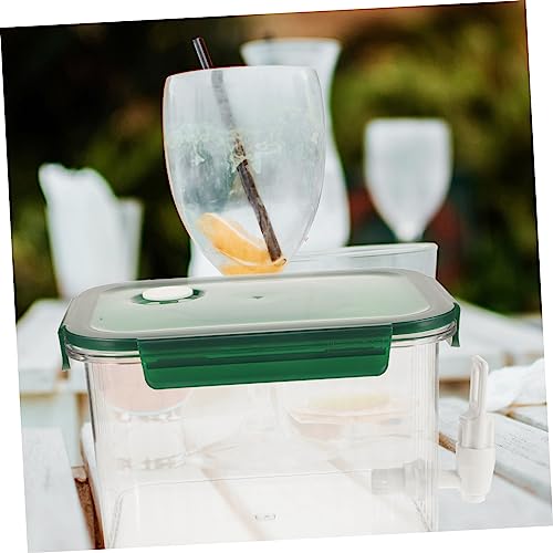 HOMSFOU Garrafa De Água Fria Dispensador De Limonada De Leite Chaleira Fria Com Torneira Dispensador