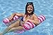 Poolmaster Water Hammock Inflatable Pool Floats for Adults, 4-in-1 Hammock, Saddle, Lounge or Drifter with Quick-Dry Mesh Fabric, 12-Gauge Vinyl Support, Pink