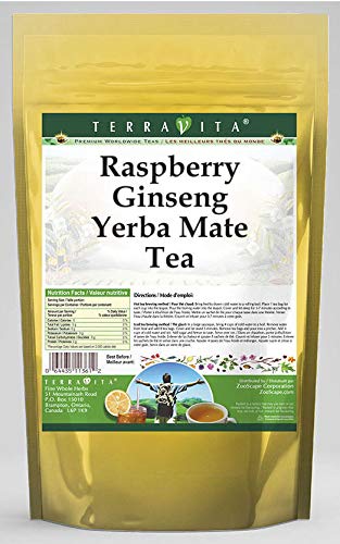 Raspberry Ginseng Yerba Mate Tea (25 bolsitas de té, ZIN 567866)