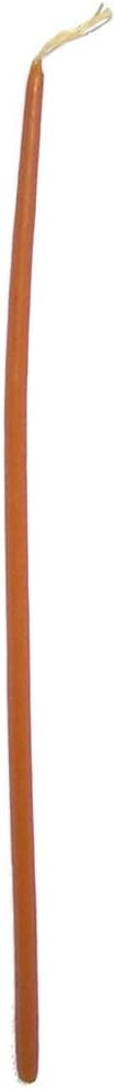 Holy Land Market Organic Beeswax Taper Candles - 12" Tall, 1/4" Thick, Pure Clean Burn, 2-Hour, Hand Made - 2.2 pounds