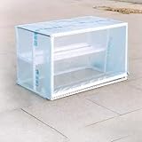 Mini Serra per Piante da Balcone Telaio in Acciaio Laminato a Freddo con Ripiani Serra per Piante da Esterno Invernale Piccola Viti Zincate Piantine, Ortaggi(D,120*90*70cm)