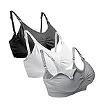O-WareBaby Maternity Nursing Bra Seamless Breastfeeding Bras for Women 3 Pack S-XXL