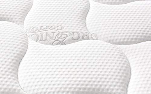 Oliver Smith - Organic Cotton - 10 Inch - Perfect Sleep - Comfort Plush Euro Pillow Top - Cool Memory Foam & Pocket Spring Mattress - Green Foam Certified - (Furmattress_Chiland_10_Twin) #TOP5