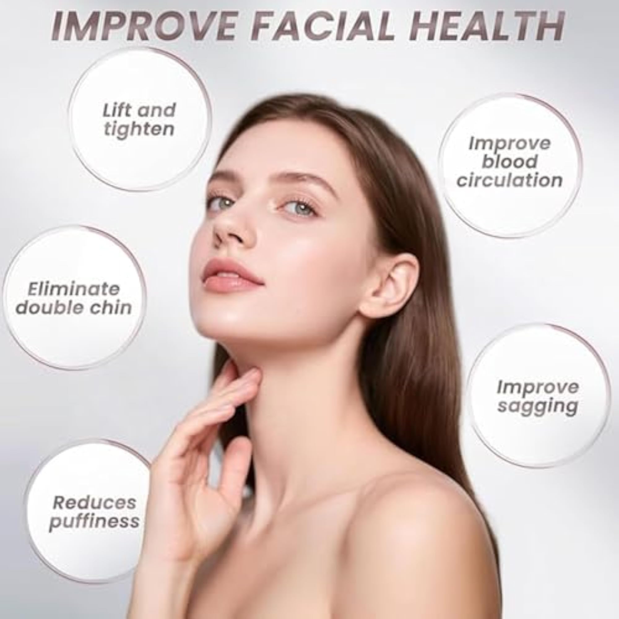 2PCS Lymphatic Contour Face Brush for Exfoliation