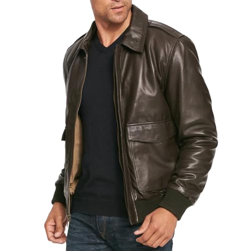 A2 Aviator Flying Tiger WWII Flight Aviator Bomber Jacket in Real Leather for Men B3 Bomber leather jacket