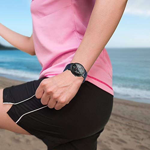 ibasenice Pulseira de relógio de silicone para relógio inteligente esportivo Mibro Air 20 mm de borr