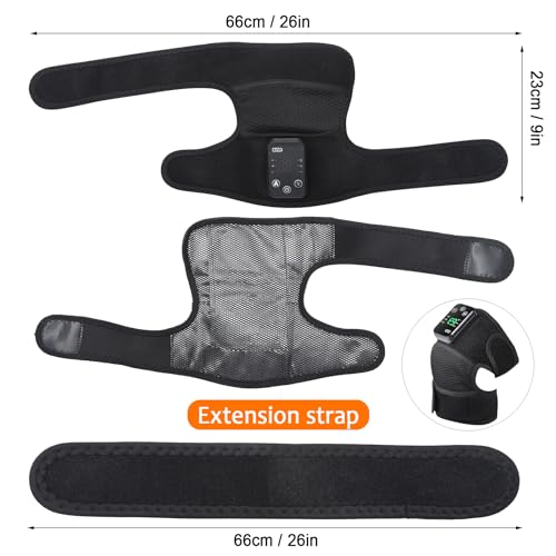 Knee Massager, Cordless Heated Knee Support Wrap with Massage, Rechargeable Heating Massager Wrap with Infrared and Vibration for Elbow/Shoulder Relax, Arthritis/Joint Stiff/Muscle Strain - Image 6