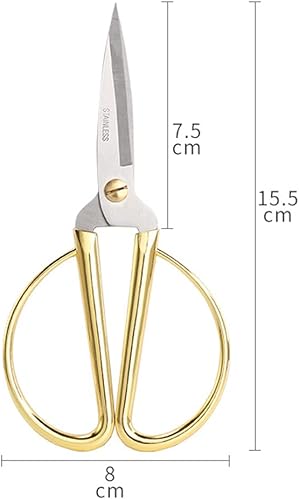 Miniatura 2 de Aemoe Tijeras de costura de acero inoxidable de 6 pulgadas tijeras de sastre afiladas para bordado costura manualidades trabajo de arte de bricolaje