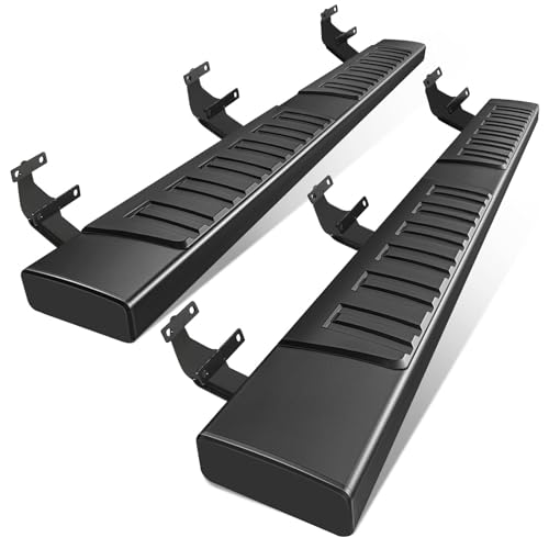 PZ 6' Running Boards for 2015-2026 Ford F-150 SuperCrew Cab 4-Doors 2017-2026 Ford F250 F350 Super Duty Crew Cab Black Aluminum Alloy Side Steps Nerf Bars