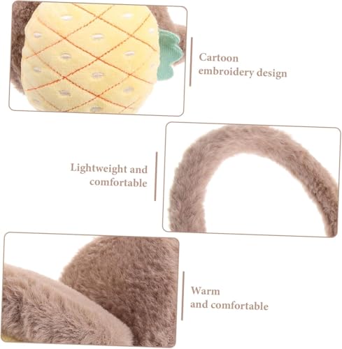 Image of Girl Winter Earmuffs Outdoor Wear Soft Faux Fur Plush Ear Warmer Minnie Design Windproof Woolen Warm Ear Muff Men & Women (Freesize)