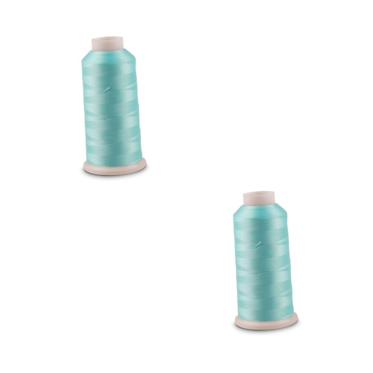 SHINEOFI 2piezas Hilo De Coser Luminiscente De Yards Color Azul Hilo De Bordar Que Brilla La Oscuridad Para Costura Acolchado y Manualidades