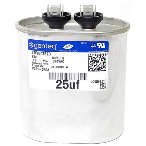 HC91CA025-25 uf MFD 370 Volt VAC - Capcom Oval Run Capacitor