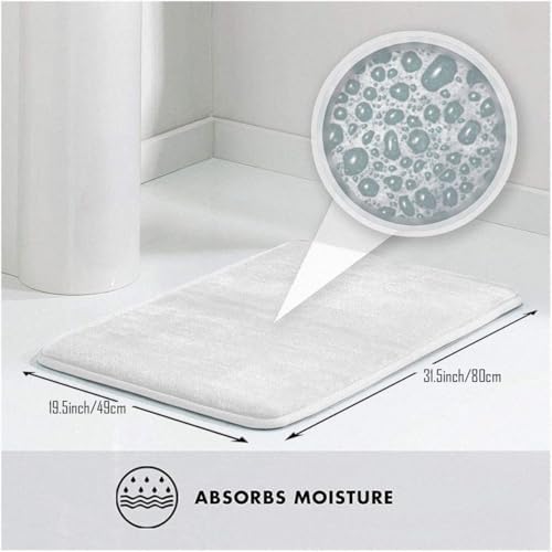 I'm 60+ Carpet for Double Sink Bathroom Boho Bath Runner Mat Fall Rug image 5