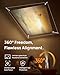XGIMI MoGo 4 2025 NEW Portable Projector with PowerBase Stand, 5 Hours of Playtime, Google TV with Licensed Netflix, 360° Adjustable Stand, 450 ISO Lumens, 2 x 6W Harman Kardon