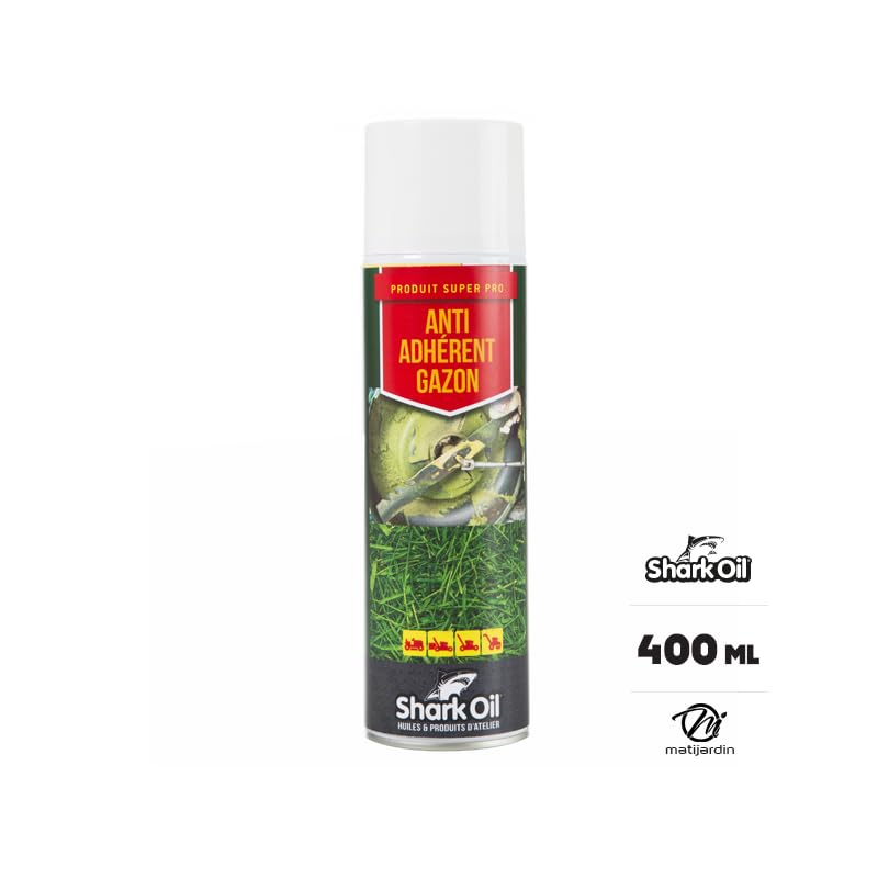 Matijardin - Anti adhérent herbe 400 ml Shark Oil par 2 + gants multi-services