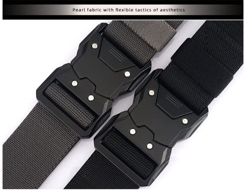 Men's Tactical Belt,Military Utility Belt Nylon Web Rigger Belt Work Belt with Heavy-Duty Quick-Release Buckle3