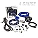 Timpano Amplifier Wiring Kit - 4 Gauge Amp Kit 2000 Watts Car Amplifier Installation CCA Cables Kit – 150 Amp Fuse Single Amp TPT-AMPKIT4 Blue