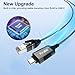 Slim USB C to Ethernet Cable 10 FT, Snagless RJ45 to USB Type-C Cord, Directly Connected, Gigabit LAN Network, OFC Wire, for MacBook Pro/Air, iPad Pro, iPhone 15 Series, Galaxy, Laptop, PC, OD: 3.6mm
