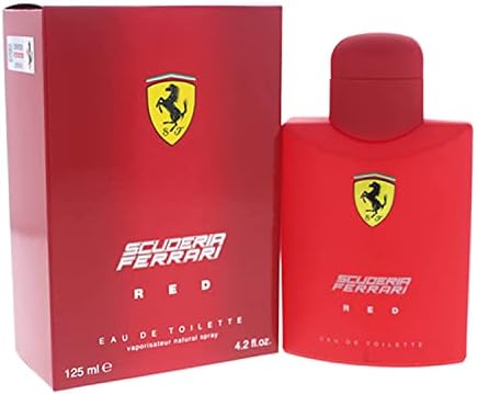 Ferrari Scuderia Red Eau De Toilette Spray, Citrus, 4.2 Oz