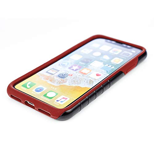 Guard Dog Protective Hybrid Case For Iphone Xs Max American Flag Design – Old Glory Black With Red Silicone #TOP2