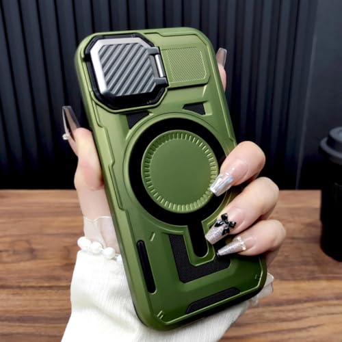 Coque antichoc iPhone 16 Pro verte pour éviter les rayures d'objectif photo