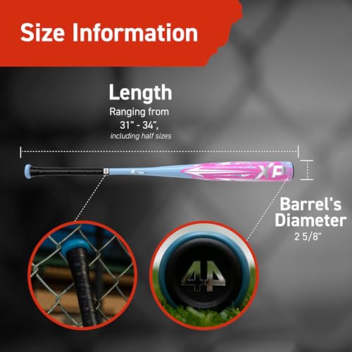 Image of 44 PRO Limited Edition XP BBCOR Baseball Bat, Balanced & Durable Baseball Bat for Adult, High School & College Leagues, Drop -3, 2 5 /8 inch Barrel Diameter