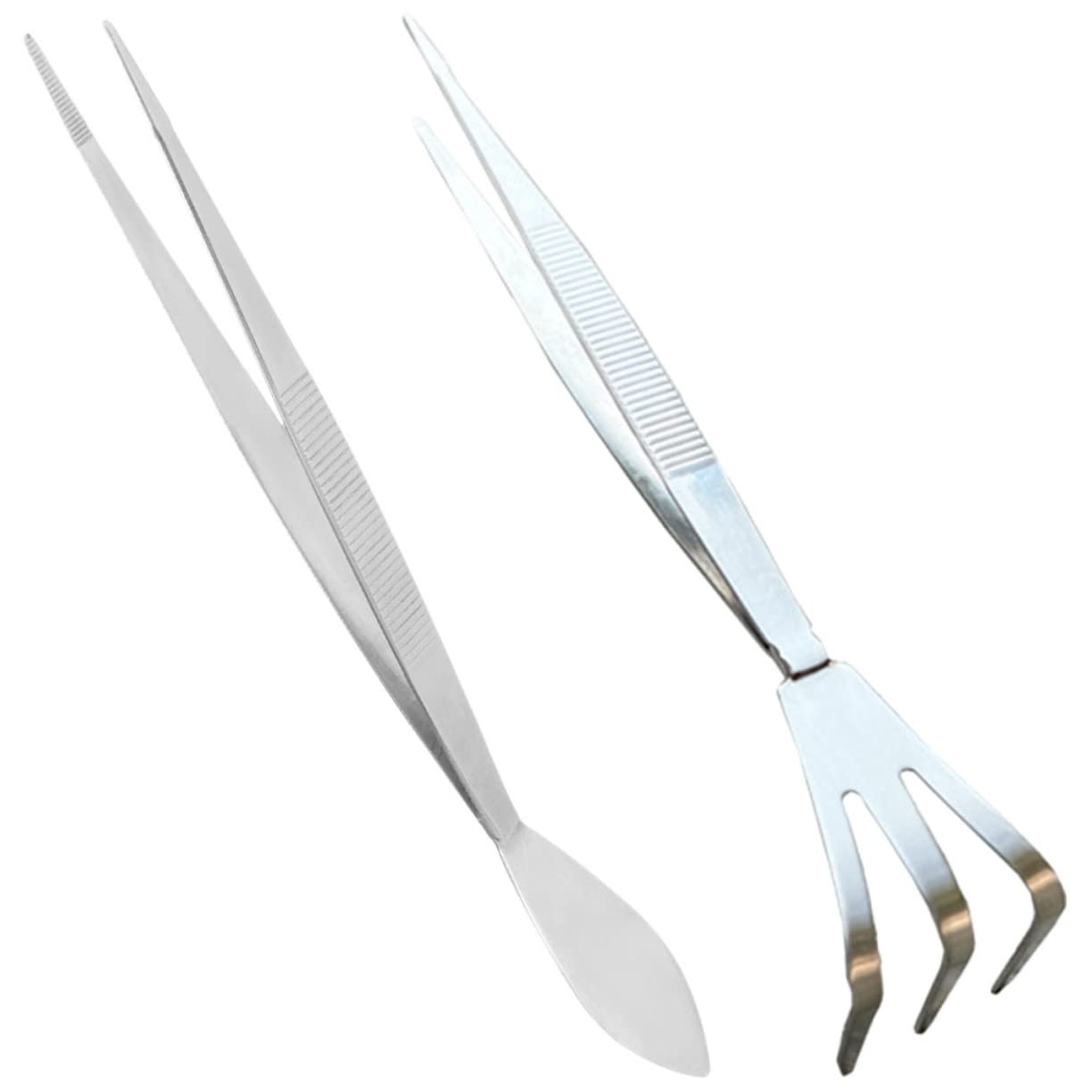 Balacoo Gardening Tweezers Bonsai Tool Stainless Steel Tweezers for Plant Portable