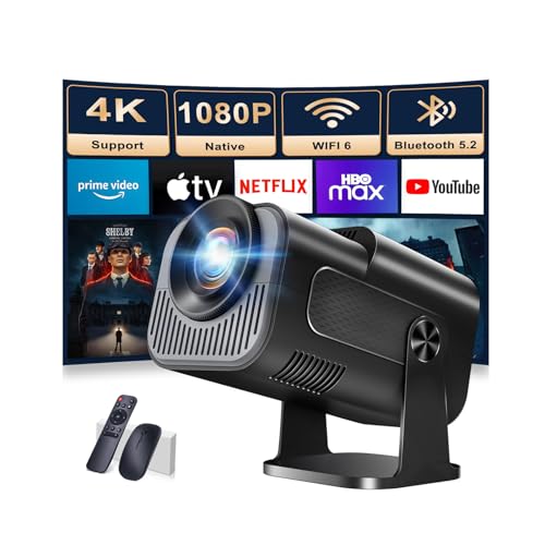 【Proiettore Bluetooth 5.2 】Il sistema di qualità del suono e le funzioni intelligenti del proiettore portatile Nonete con Bluetooth 5.2 offrono maggiori vantaggi. L'altoparlante integrato fornisce un suono surround mozzafiato, aggiungendo immersione al film. Il chip Bluetooth 5.2 consente di collegare il proiettore a cuffie, altoparlanti o altri dispositivi audio, consentendo di immergersi completamente nel mondo dell'intrattenimento.