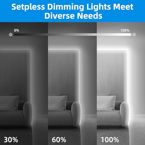 Tira de LED Neon Flexible 10 m Blanco Frío Dimable miniatura 2
