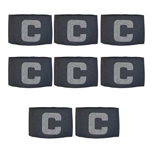 8 個サッカーフットボールキャプテン腕章調節可能な屋外スポーツアームバンドゲームリーダー腕章多くのスポーツサッカー腕章調節可能な屋外プレーヤー