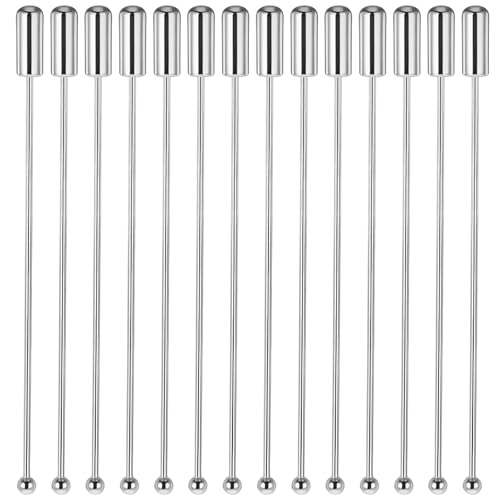 20 Pcs Boutonniere Pins Corsage Pin Sewing Stick Long Needle Eye Pin Round Ball Metal Brooch Boutonniere Sticks with Stopper Suit Tie Hat Pin for DIY Craft Jewelry Making Accessories