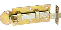 Alberts 113216 Fensterriegel | gekröpft, mit Schließblech | galvanisch verzinkt, dickschichtpassiviert | Platte 80 x 30 mm