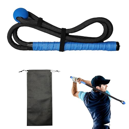 Preshwous Golf Rope Swing Trainer, Professional Golf Swing Rope Training Aid for Improving Speed, Tempo, Rhythm, Flexibility, and Strength for Golfers of All Skill Levels, Improve Swing Performance